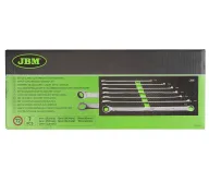 Set de chei cu clichet cu două fețe cu 7 piese JBM-54066 8-19mm-4