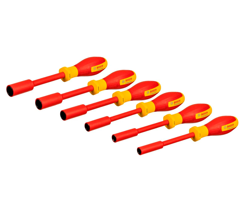 Set de șurubelnițe tubulare 6 buc de electrician BOSCH VDE 1600A02NF3 7-14mm photo