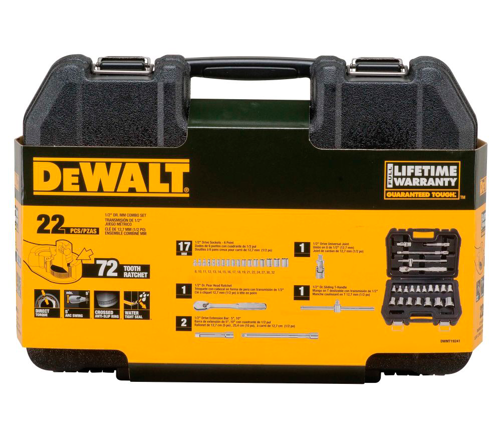 Нобр 22 головок торцевых DEWALT DWMT19241-1 8-32 мм photo 2