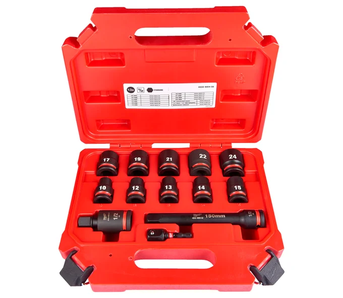 Set de 10 duze tubulare de impact MILWAUKEE SHOCKWAVE IMPACT DUTY 10-24  mm-1