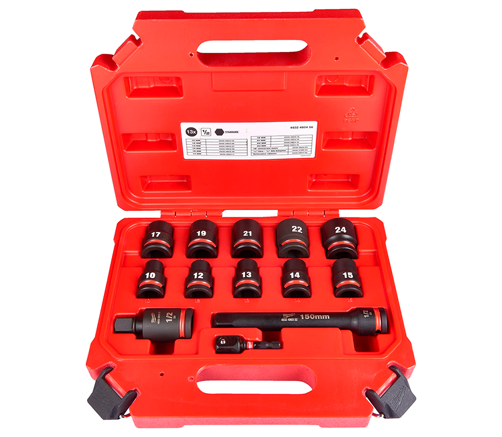 Набор из 10 ударных головок торцевых MILWAUKEE SHOCKWAVE IMPACT DUTY 10-24 мм photo