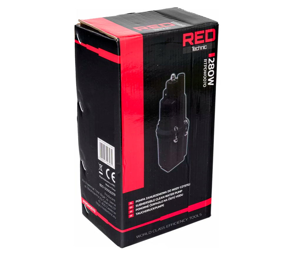 Скважинный насос RED Technic RTPDW0070 280вт 1080л/ч photo 4