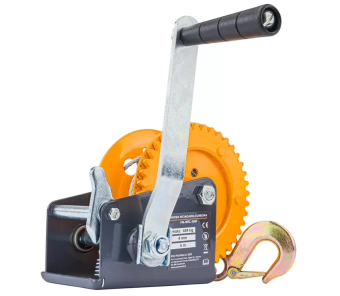 Ручная лебедка POWERMAT PM-WRC-454T 454kg 5м-1