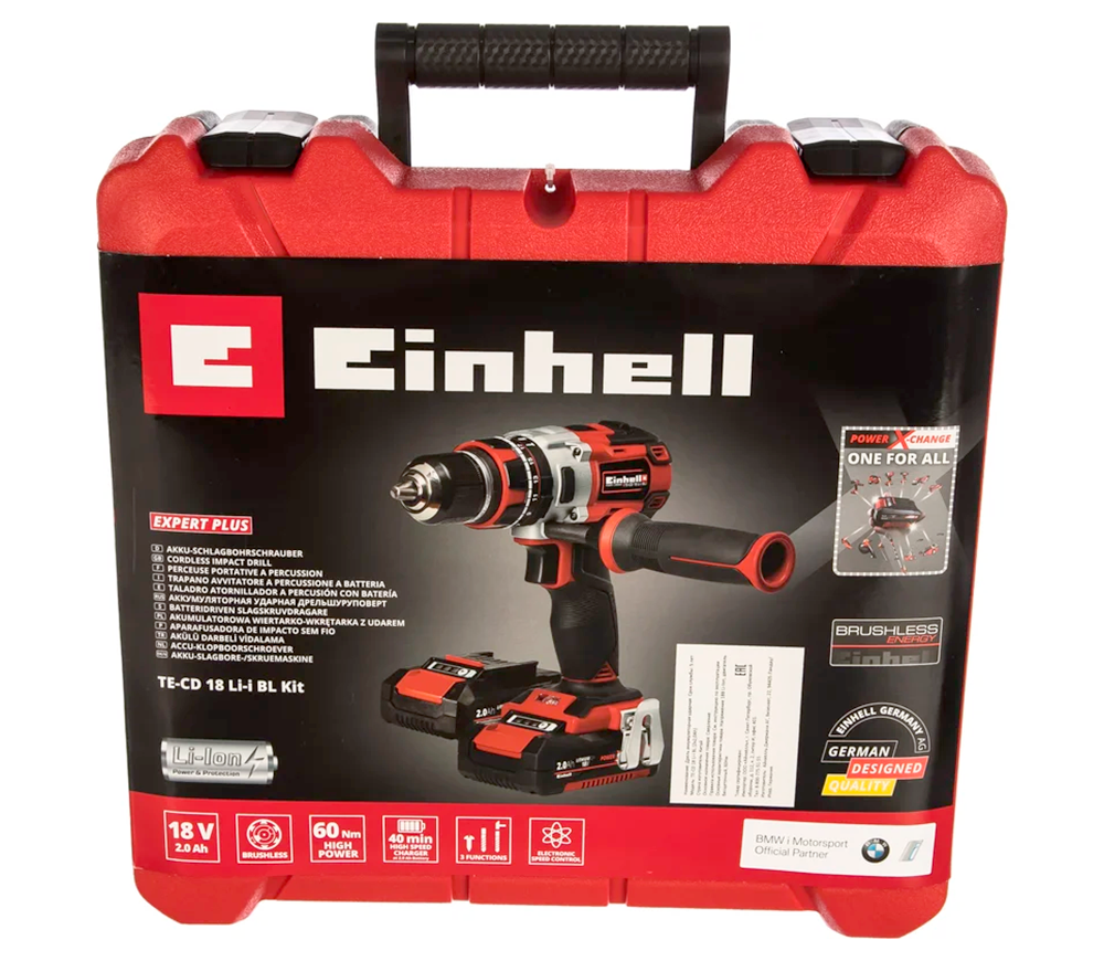 Дрель ударная аккумуляторная EINHELL TE-CD 18 Li-i BL 18В 2Ач photo 5