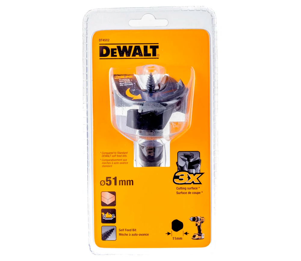 Сверло-фреза форстнера DEWALT DT4582-QZ 51мм HSS photo 1