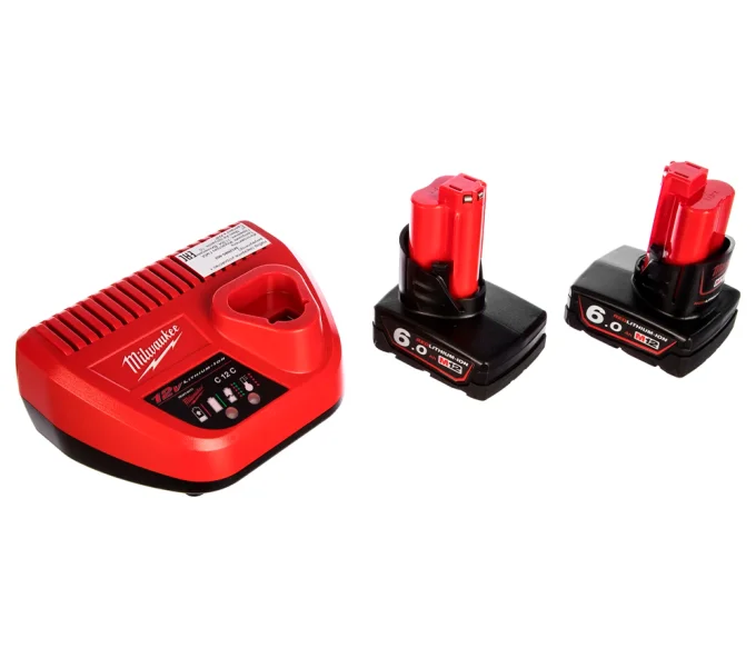 Încărcător cu 2 acumulatoare MILWAUKEE M12NRG-602 NRG 36w 12V 3A-1