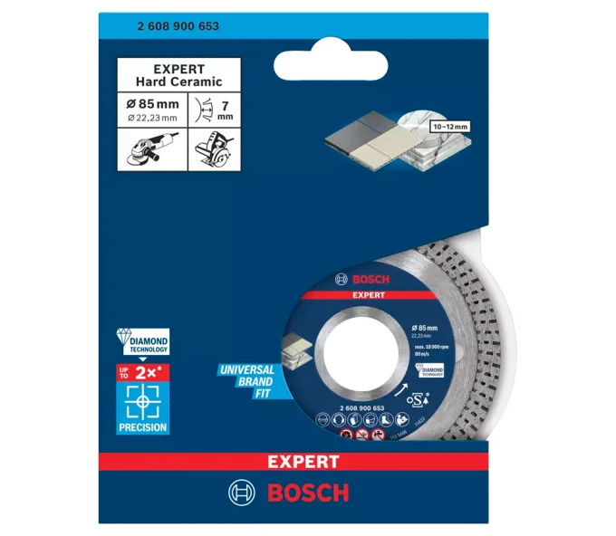 Disc de tăiat cu diamant BOSCH 2608900655 125mm Turbo Ceramică/Marmura/Granit-2