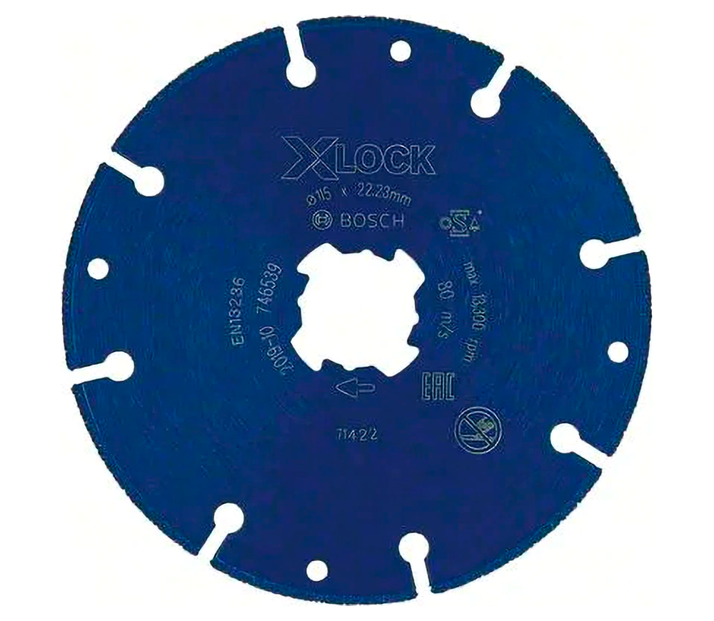 Алмазный отрезной диск BOSCH X-LOCK 2608900532 115мм Сегментированный Металл photo 0