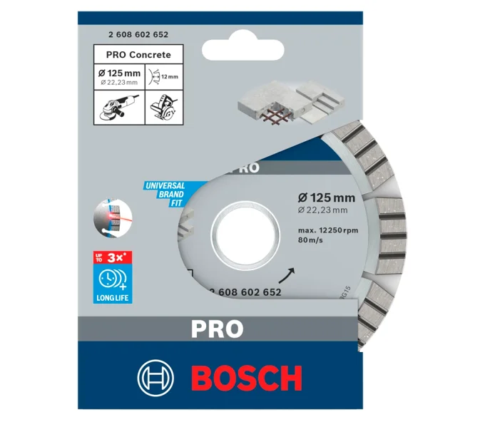 Disc de tăiat cu diamant BOSCH Best for Concrete 2608615065 125mm Segmentat Beton-2