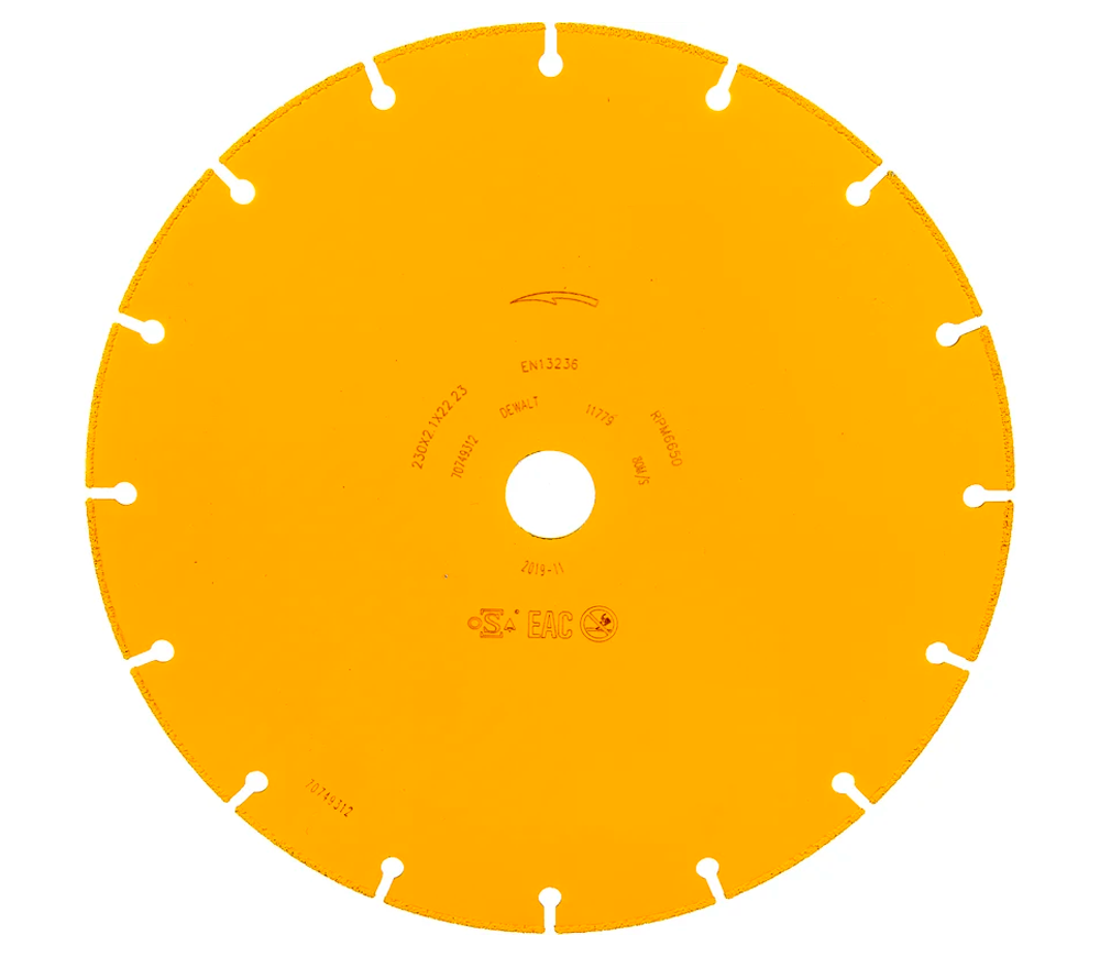 Алмазный отрезной диск DEWALT DT40255 230мм Сегментированный Металл photo 2