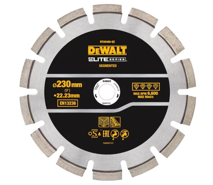 Disc de tăiat cu diamant DEWALT DT20466-QZ 230mm Segmentat Asfalt-1