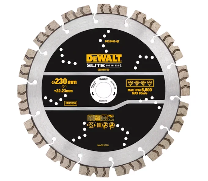 Disc de tăiat cu diamant DEWALT DT20462-QZ 230mm Segmentat Beton/Piatră/Cărămidă-1