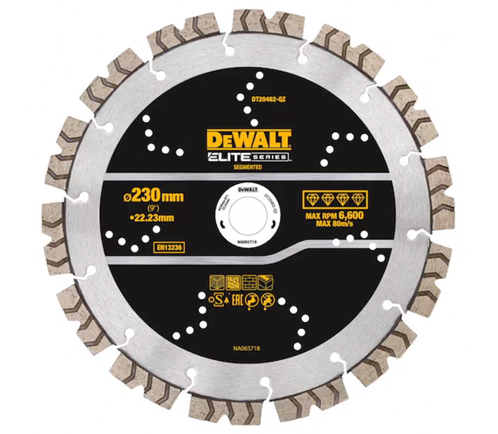 Алмазный отрезной диск DEWALT DT20462-QZ 230мм Сегментированный Бетон/Камень/Кирпич photo