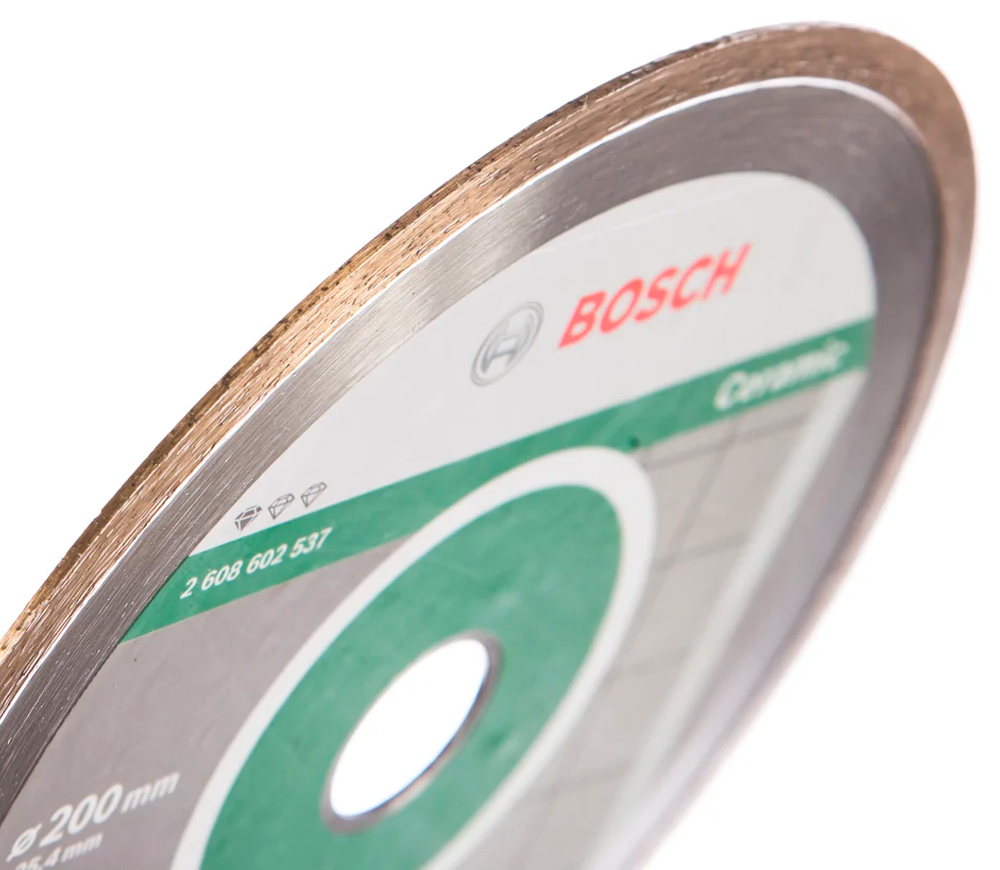 Disc de tăiat cu diamant BOSCH Professional for Ceramic 2608602537 200mm Solid Ceramică photo 0