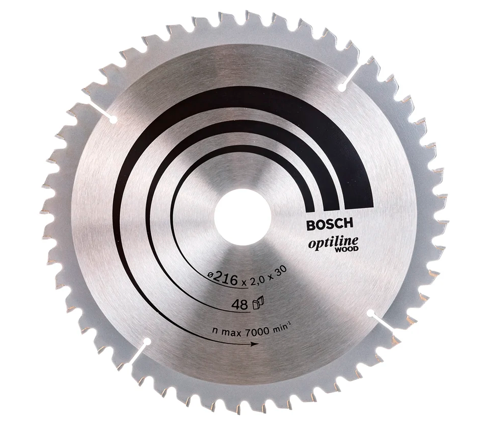 Disc pentru fierastrau electric BOSCH Optiline Wood 2608640432 216mm 1.4mm photo