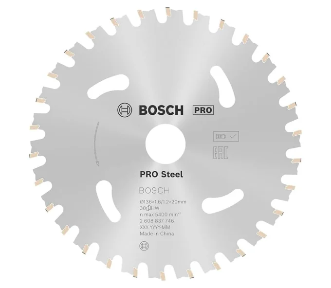 Disc pentru fierastrau electric BOSCH 2608837746 136mm 1.6mm-1