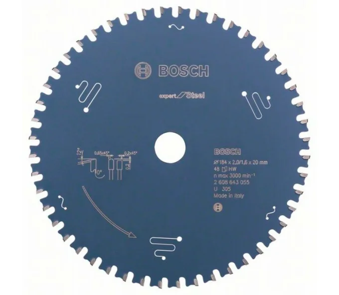 Disc pentru fierastrau electric BOSCH EX SL H 2608643055 184mm 1.6mm-1
