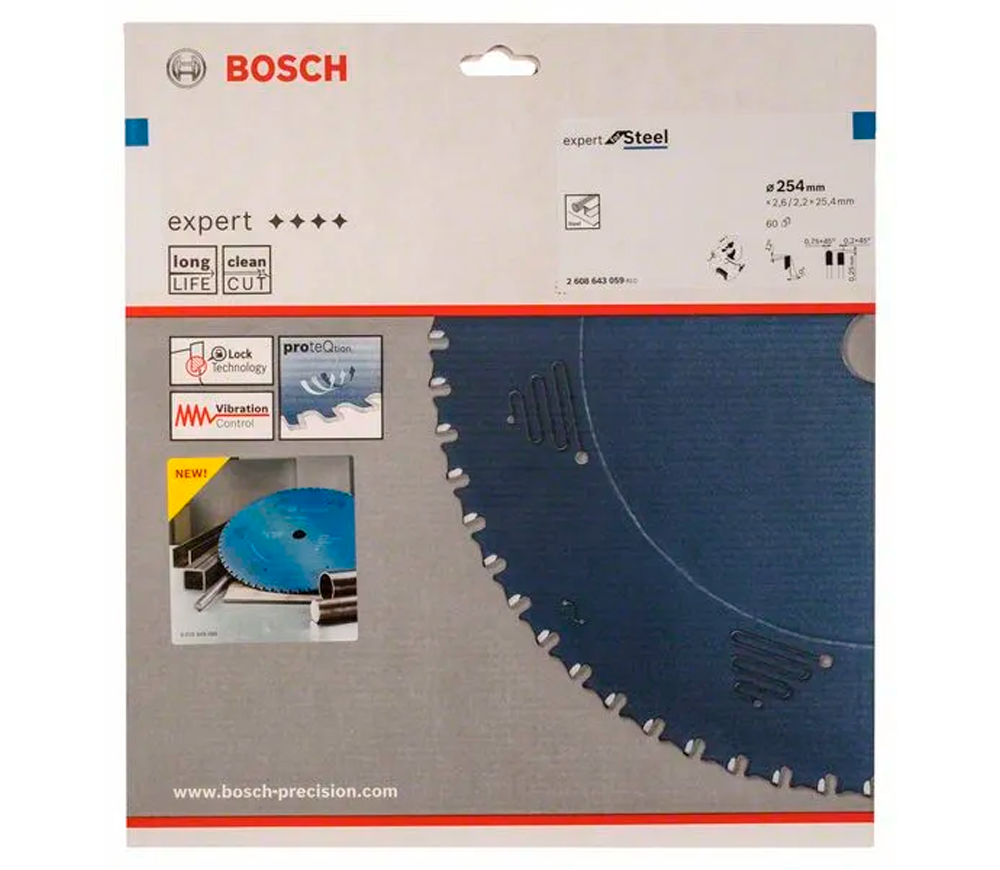 Disc pentru fierastrau electric BOSCH EX SL H 2608643059 254mm 2.2mm photo 0