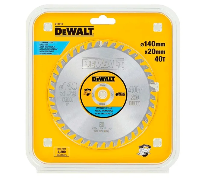 Disc pentru fierastrau electric DEWALT DT1918 140mm 1.53mm-2