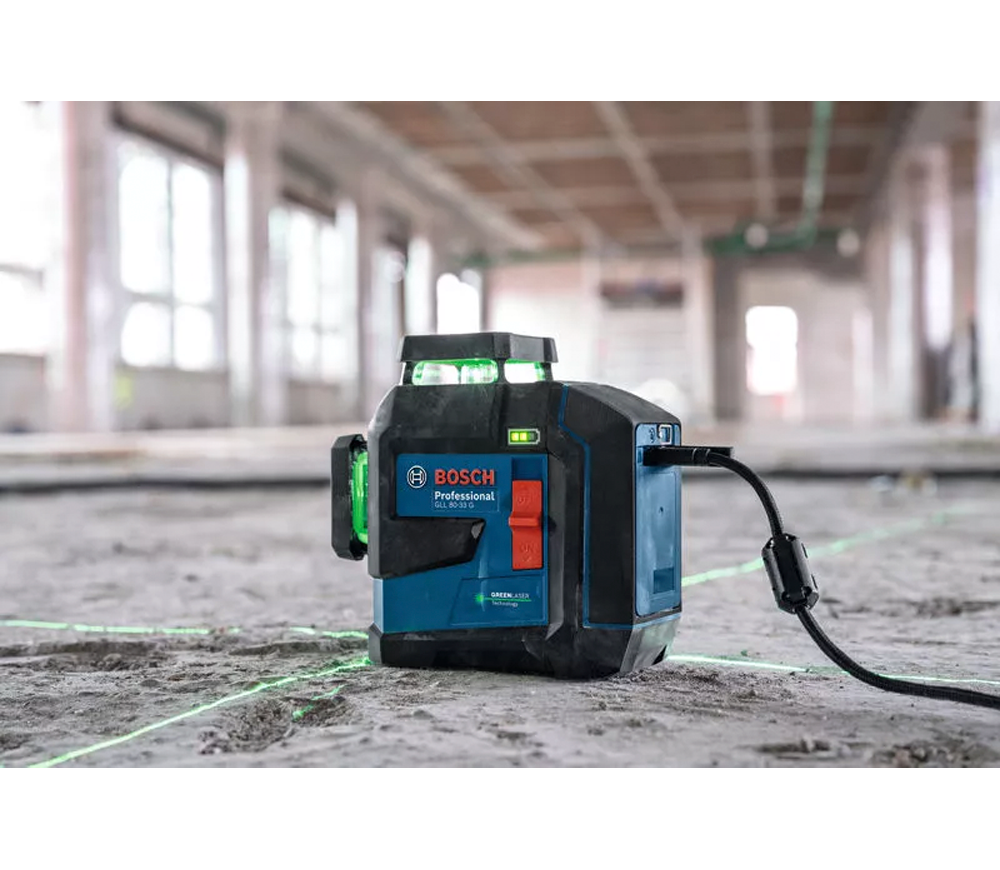 Nivelă cu laser BOSCH GLL 80-33 G 3fascicole 30m photo 8