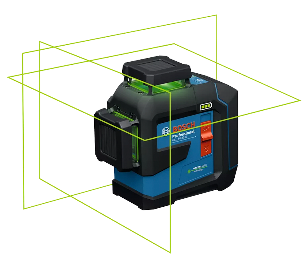 Nivelă cu laser BOSCH GLL 80-33 G 3fascicole 30m photo
