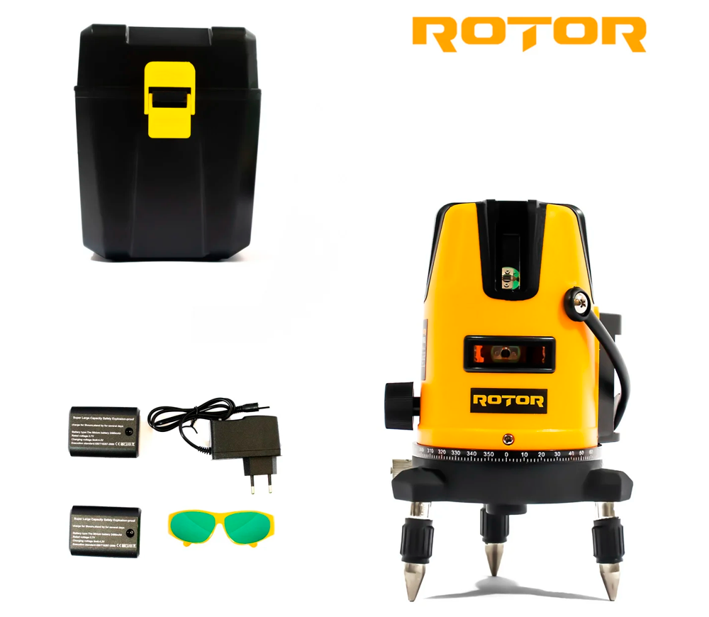 Лазерный уровень ROTOR RLE-3D 3луча 40m photo 0