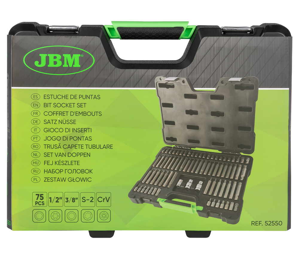 Набор бит JBM-52550 Hex/Torx/RIBE/XZN 30/75мм photo 3