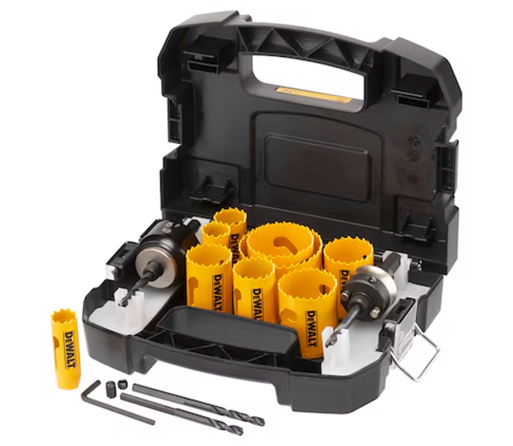 Set de coroane bimetalice DEWALT DT90361-QZ 20/22/25/32/35/35/38/44/51/64mm photo