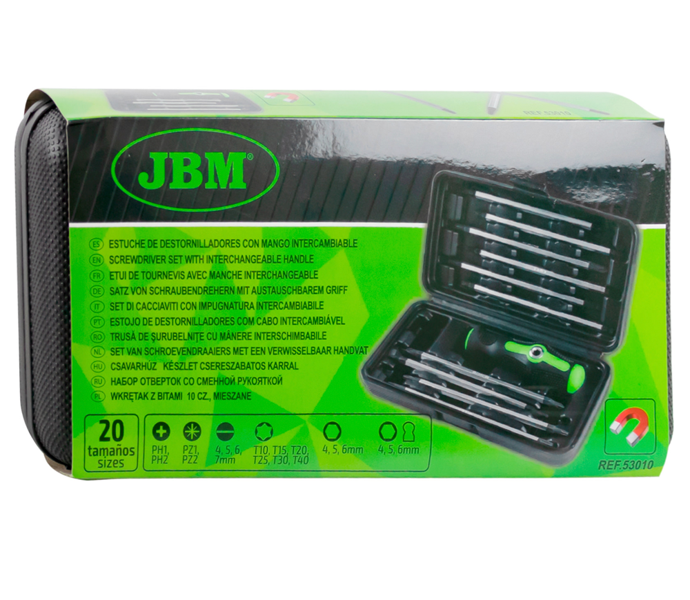 Отвертка со сменными стержнями JBM-53010 photo 1