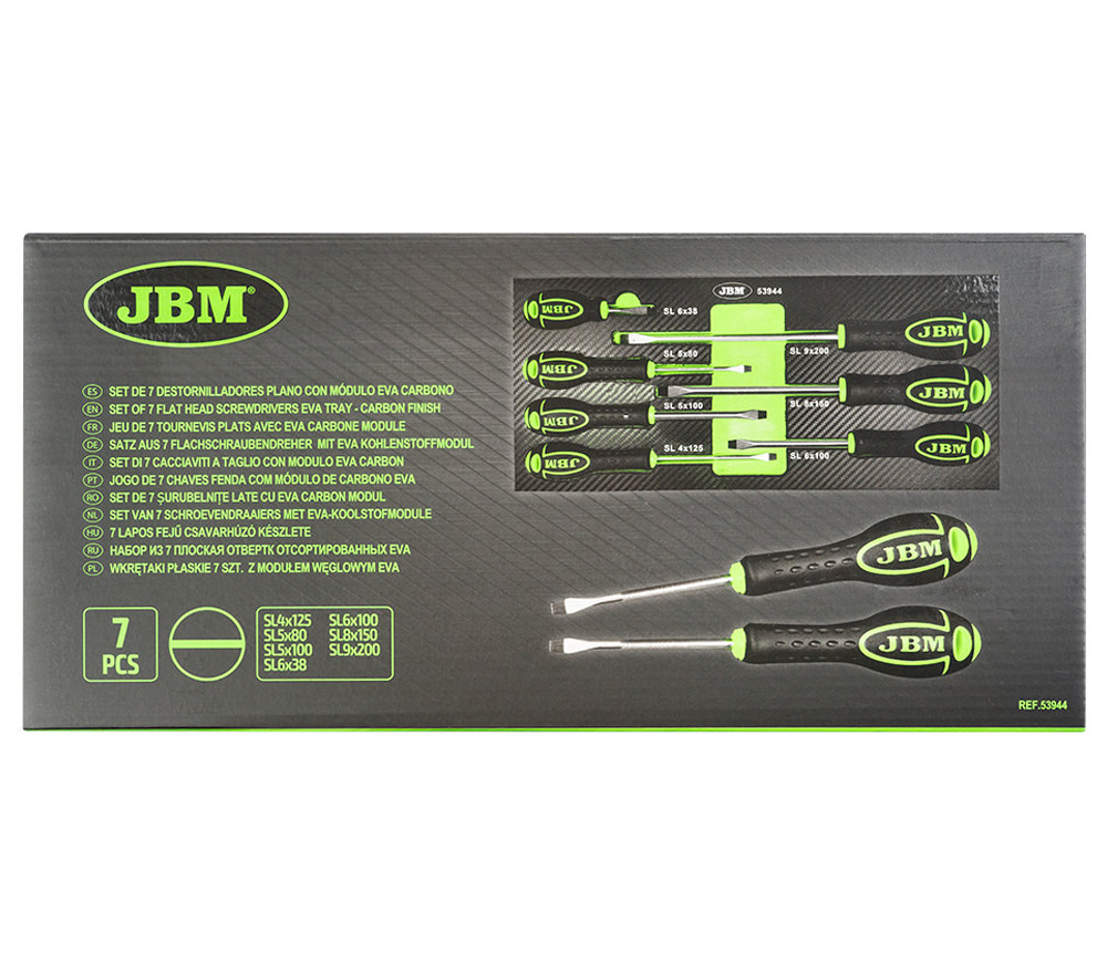 Набор отверток 7 шт JBM-53944 SL4-SL9 photo 1