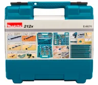 Set burghiuri, biți și carote 212 buc MAKITA E-06270 3-54mm HSS-8