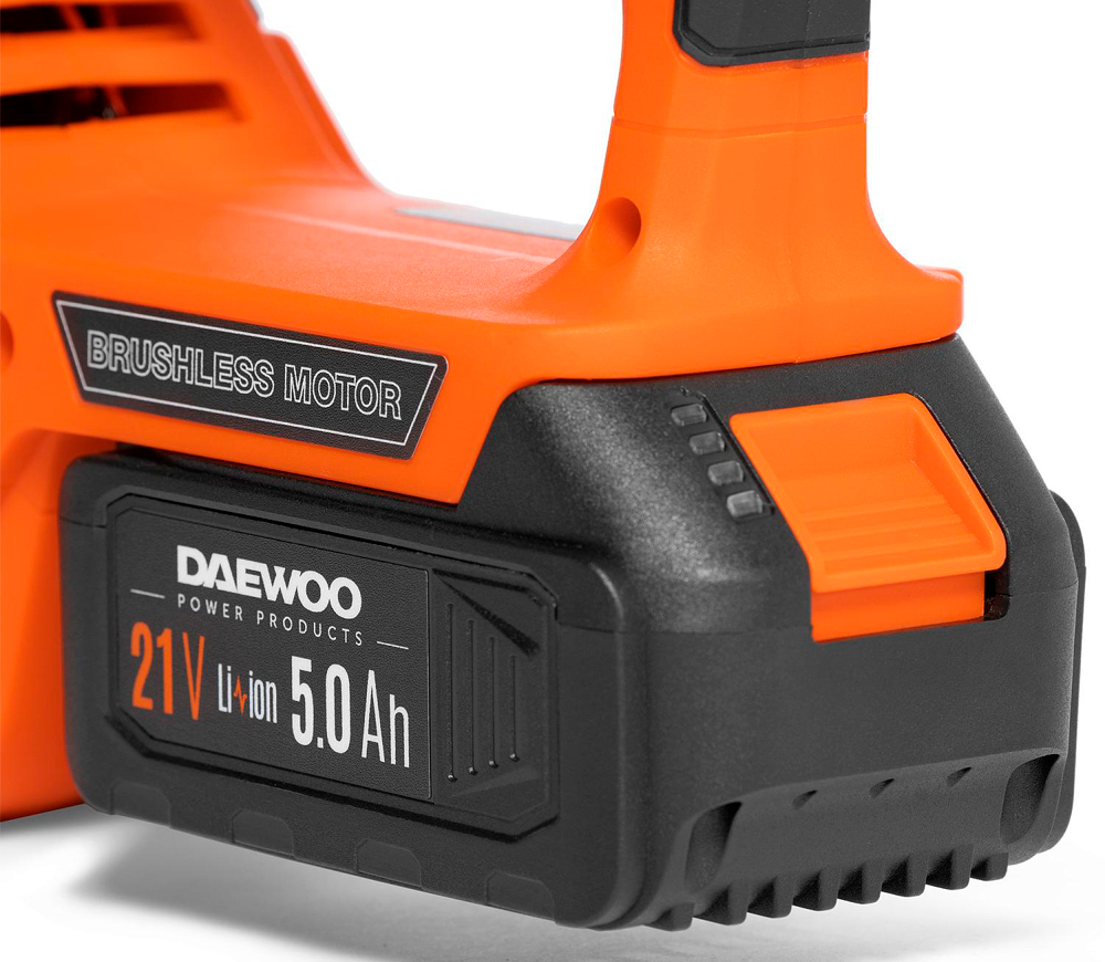 Fierăstrău cu lanț cu acumulator DAEWOO DACS 1221Li SET 300mm 21V 5Ah photo 1