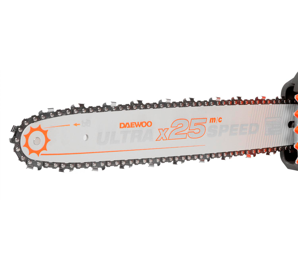 Цепная пила аккумуляторная DAEWOO DACS 1642Li SET 400мм 2x21В 5Ач photo 7