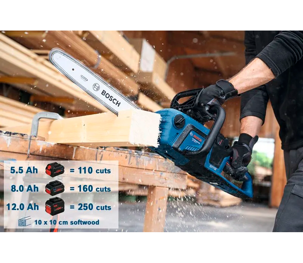 Fierăstrău cu lanț cu acumulator (fără bat) BOSCH GKE 18V-40 400mm 18V photo 2