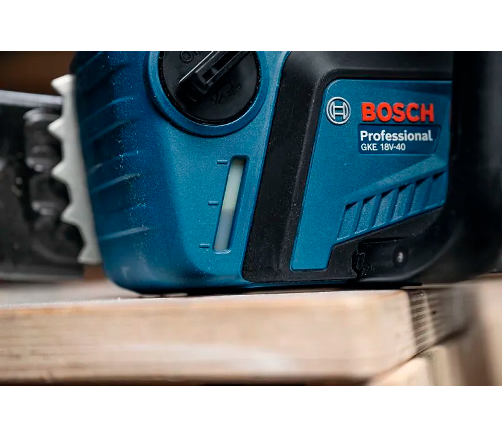 Fierăstrău cu lanț cu acumulator (fără bat) BOSCH GKE 18V-40 400mm 18V photo 7