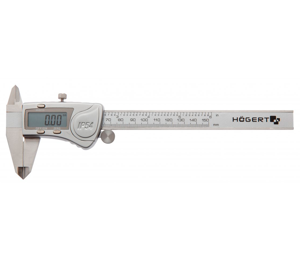 Șubler electronic HOEGERT HT4M274 155mm Inox photo 0