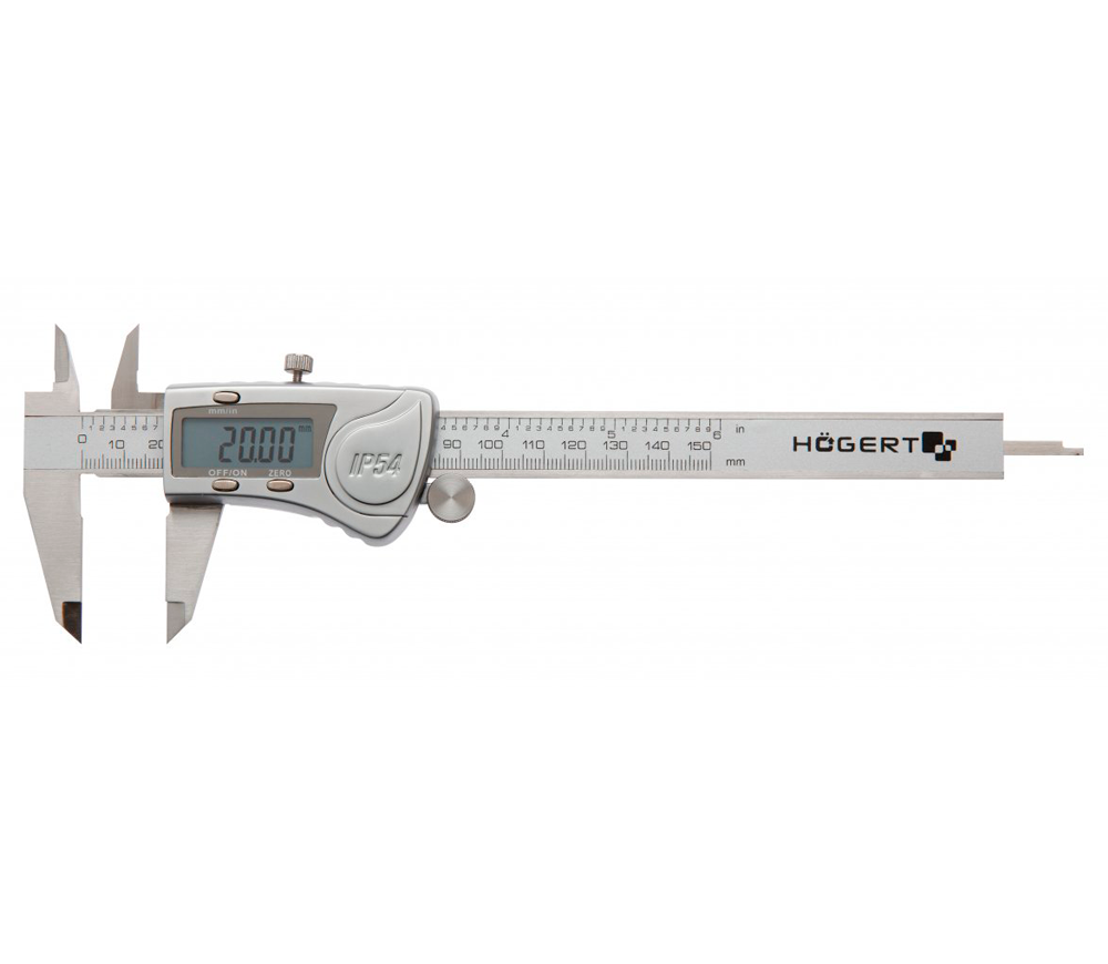 Șubler electronic HOEGERT HT4M274 155mm Inox photo 1