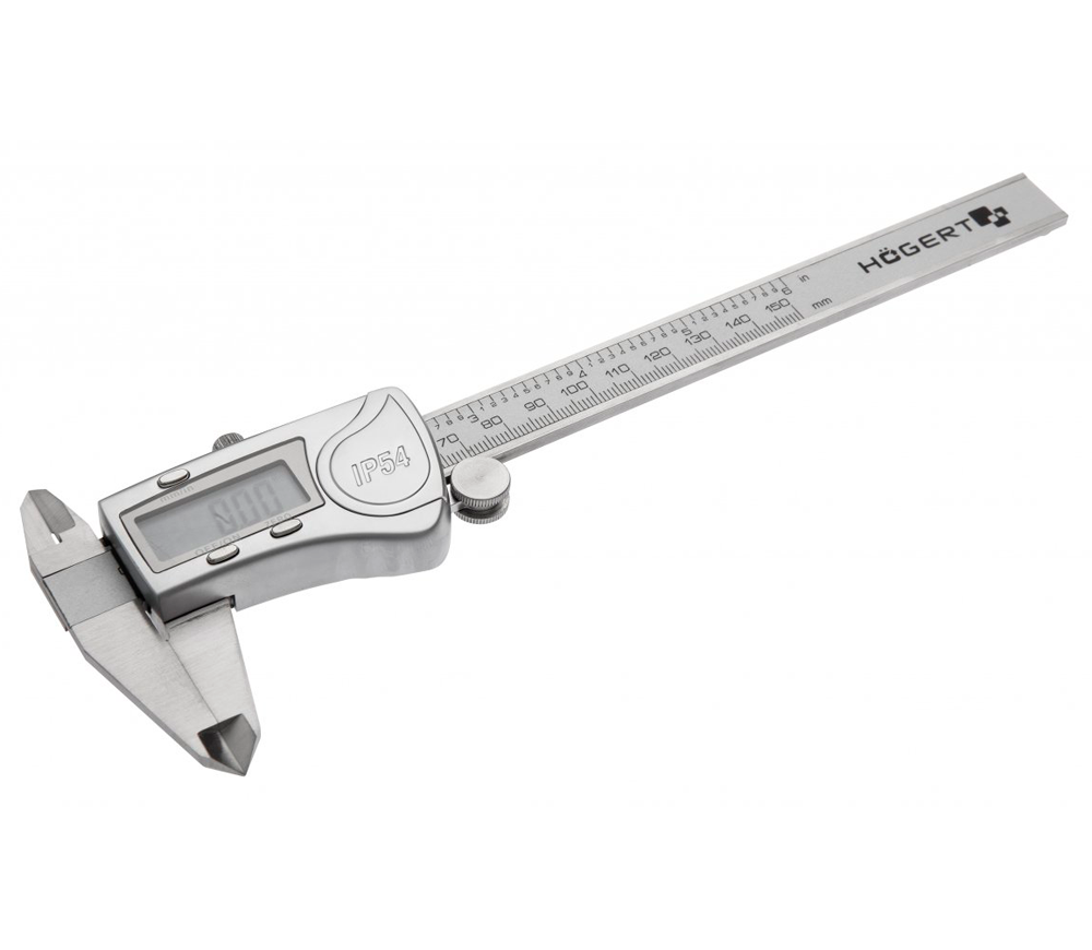 Șubler electronic HOEGERT HT4M274 155mm Inox photo