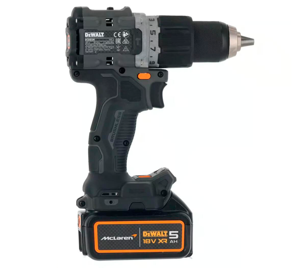 Mașină de înșurubat cu percuție cu acum. DEWALT McLaren F1 Team DCD85MP2T-QW 18V 5Ah photo 3
