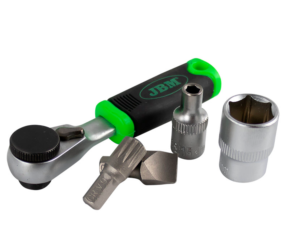 Set de duze tubulare și biți 37buc JBM-53156 4-13 mm SL/PH/PZ/T(TX)/HEX/Spline photo 3