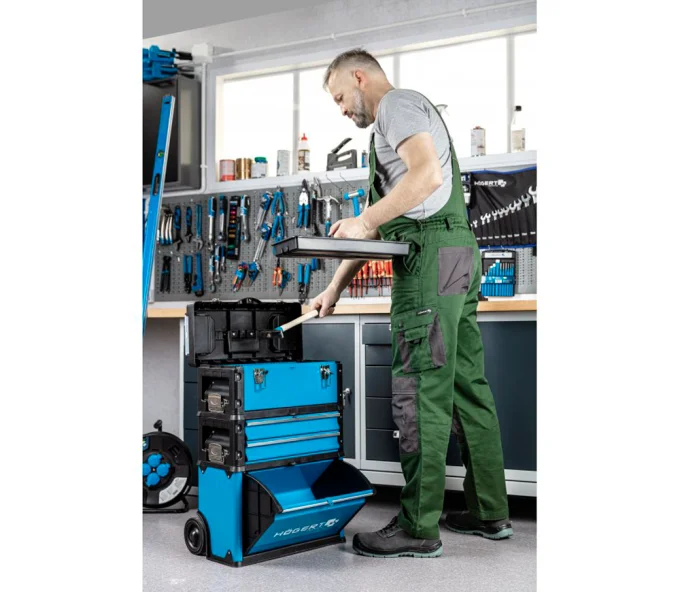 Cărucior pentru scule HOEGERT HT7G080 Oțel/Plastic-2