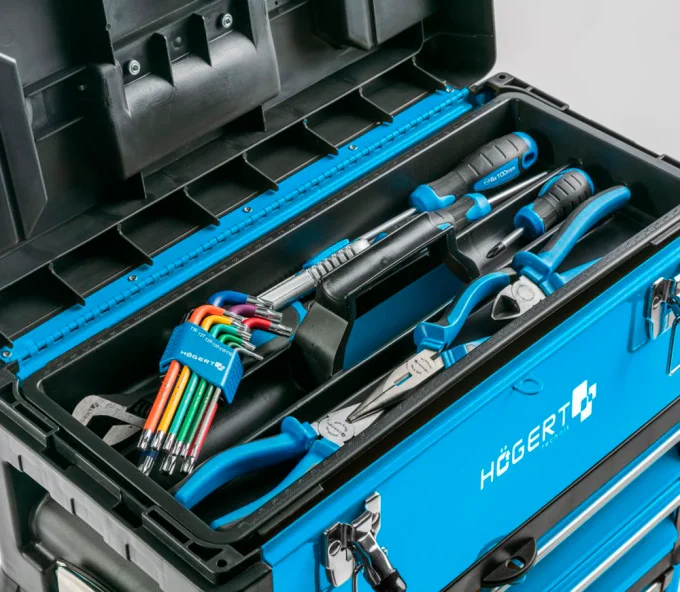 Cărucior pentru scule HOEGERT HT7G080 Oțel/Plastic-7