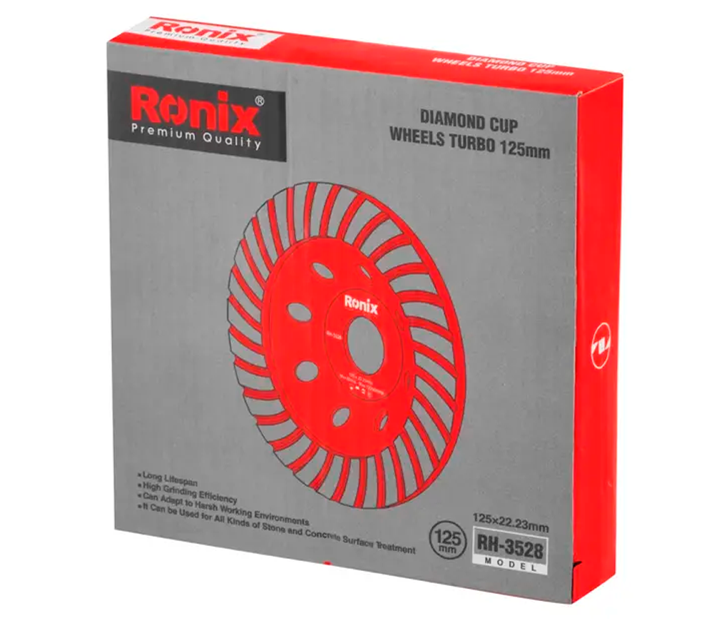Disc de șlefuit beton RONIX RH-3528 125mm photo 4
