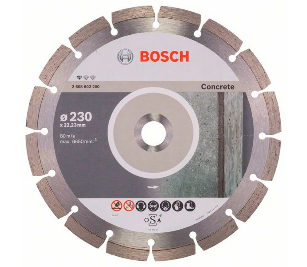 Алмазный отрезной диск BOSCH Standard for Concrete 230мм Сегментированный Бетон photo