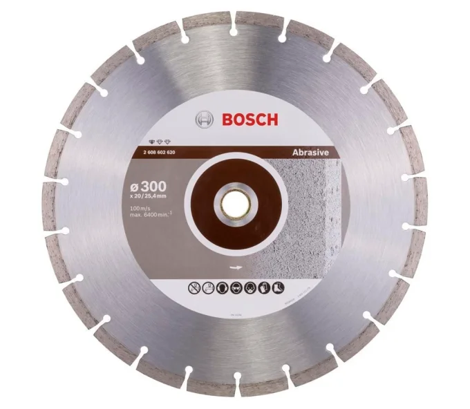 Disc de tăiat cu diamant BOSCH Standard for Abrasive 300mm Segmentat Cărămidă-1