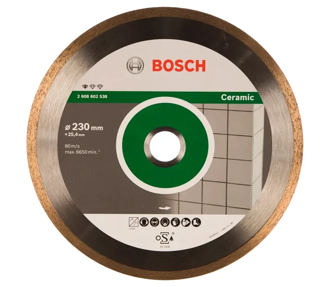 Disc de tăiat cu diamant BOSCH Professional for Ceramic 230mm Solid Ceramică-1