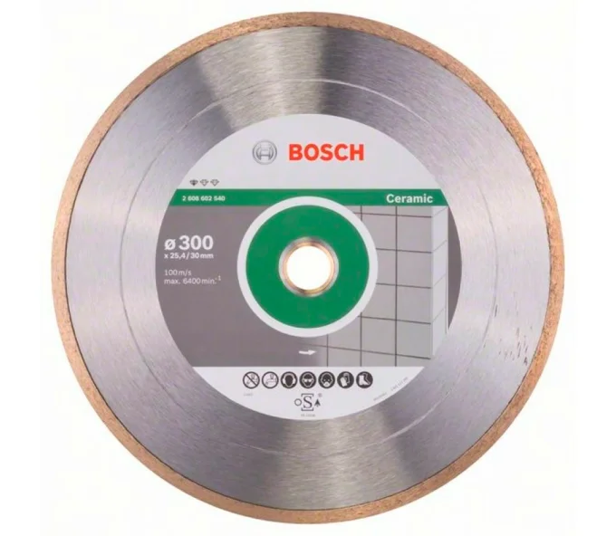 Disc de tăiat cu diamant BOSCH Professional for Ceramic 300mm Solid Ceramică-1