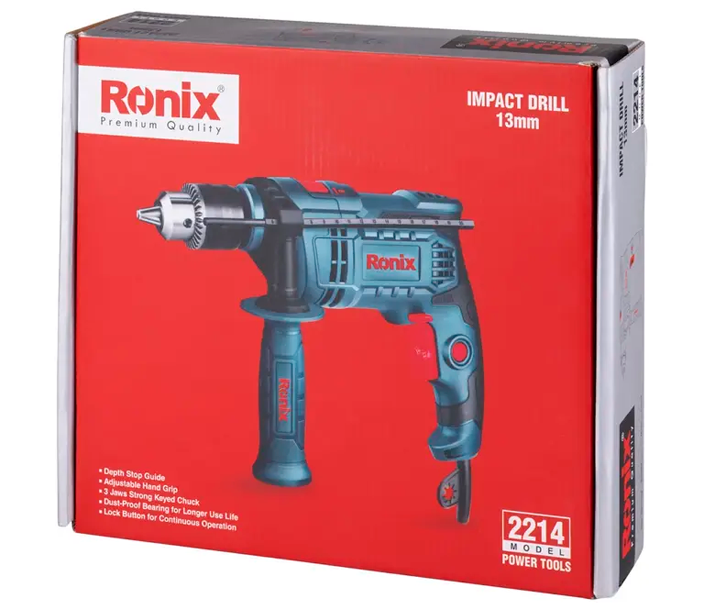 Дрель ударная RONIX 2214 750вт photo 1