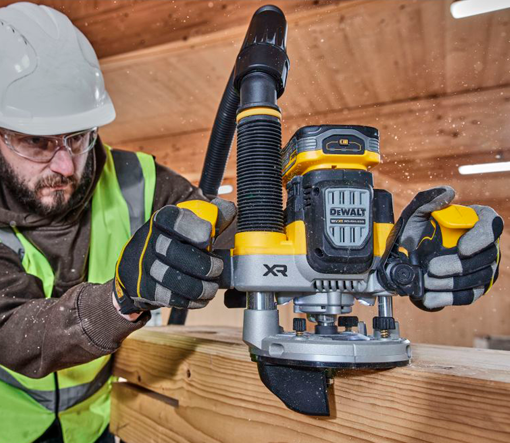 Mașină de frezat cu acumulator (fără bat) DEWALT DCW620NT-XJ 63mm 18V photo 6