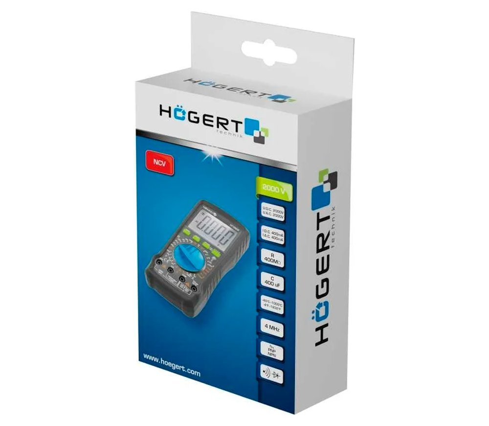 Multimetru digital HOEGERT HT1E606 0/2000V 0/400A photo 1